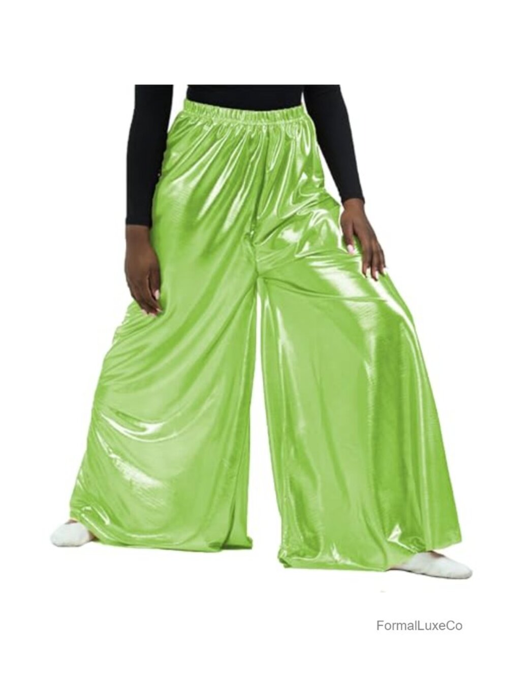 Danzcue Celebration of Spirit Palazzo Pants High Rise Wide Leg Pleated Dance